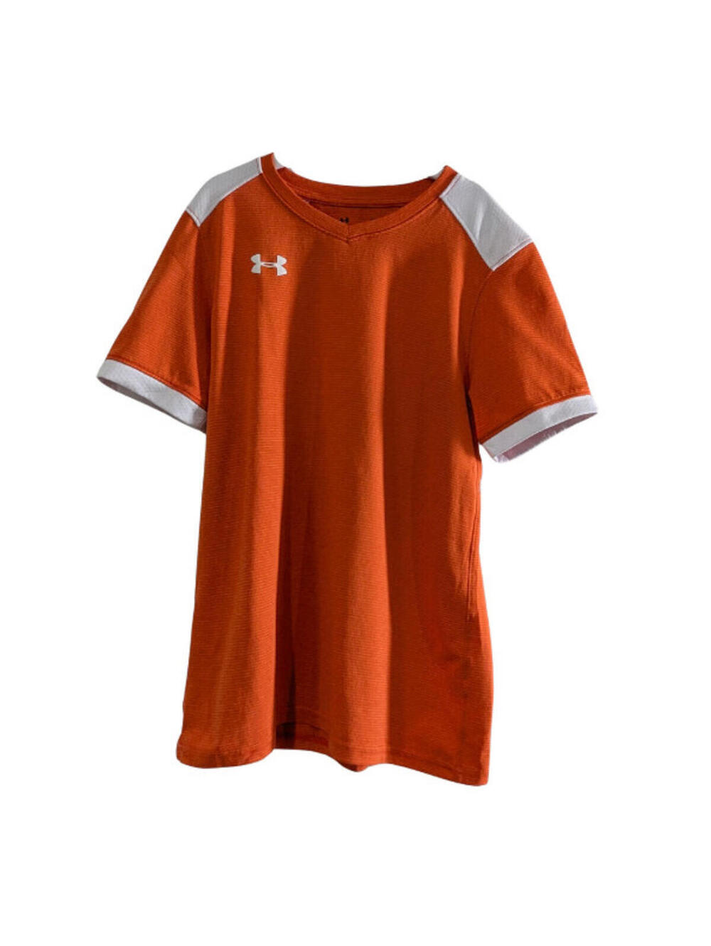 Under Armour Kid's Threadborne Match Jersey, Orange White, Youth Medium, Soccer
